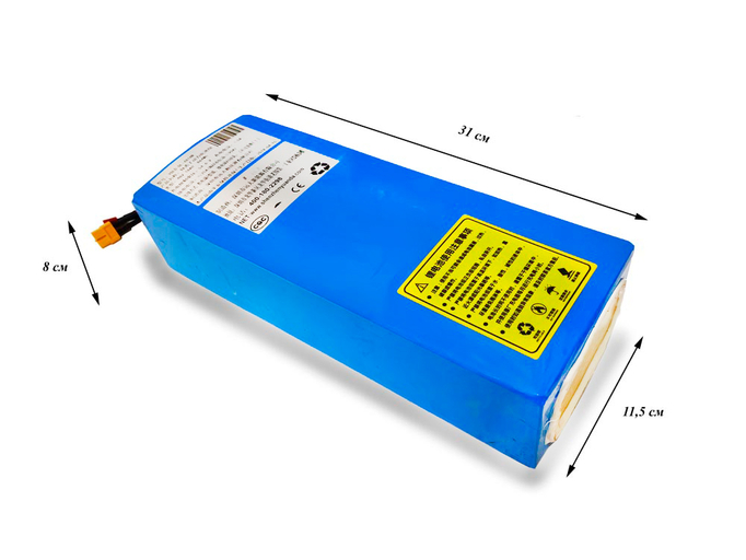 Литиевый аккумулятор для электровелосипеда Li-ion 18650 48В 18Ач 25А